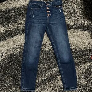 High Waist Slim Jeans